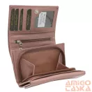 Női Bőr Pénztárca R-Rd-02 Púder - Steppelt - Kicsi Méret -