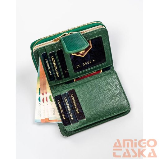 Peterson Női Bőr Pénztárca 425214-Dsl-6143 Green - Zöld