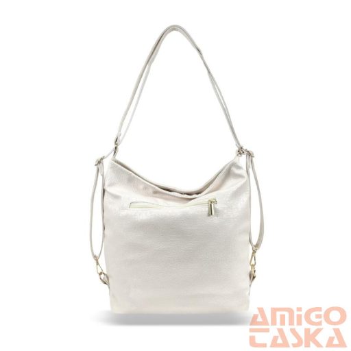 Zellia Női Válltáska/Hátizsáká Alakítható Zlb275 Beige-Fehér - Shiny -