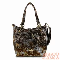 Zellia Női Válltáska Zlb475 Bronz-Fekete - Python -