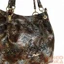 Zellia Női Válltáska Zlb475 Bronz-Fekete - Python -