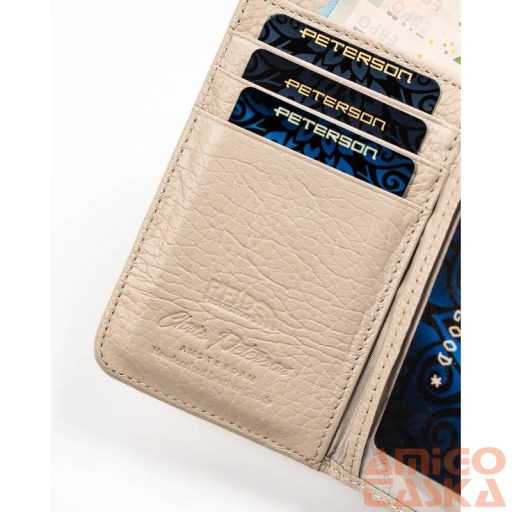 Peterson Női Bőr Pénztárca 425214-Sbr-7358 Beige