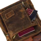 Peterson férfi bőr oldaltáska 4092-TMH-4855 Tan – Barna