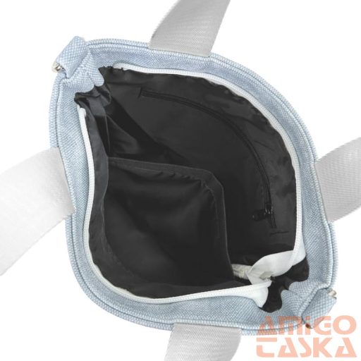 Zellia Női Válltáska/Kézitáska 17095 Jeans Blue-Fehér