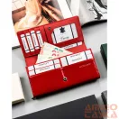 Rovicky Női Pénztárca - Echo És Természetes Bőr Rpn-20A-Lak-5692 Red