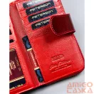 Peterson Női Bőr Pénztárca PTN 76116-SBR-2296 Red