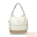 Zellia Női Válltáska/Hátizsáká Alakítható Hz-111 Beige-Pezsgő Arany - D217 -