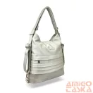 Zellia Női Válltáska/Hátizsáká Alakítható Hz-111 Pearl Beige - Gyöngyházas - K960