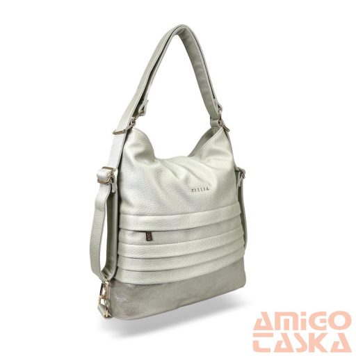 Zellia Női Válltáska/Hátizsáká Alakítható Hz-111 Pearl Beige - Gyöngyházas - K960
