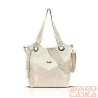 Zellia Női Válltáska ZLB451 Beige-Rosegold - Csillámos -