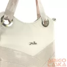 Zellia Női Válltáska ZLB451 Beige-Rosegold - Csillámos -