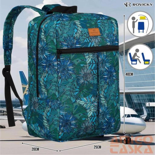 Rovicky Hátizsák | Kézipoggyász - Mintás - R-Pl-01-0415 S12 - 40 X 25 X 20 Cm - Csillámnos