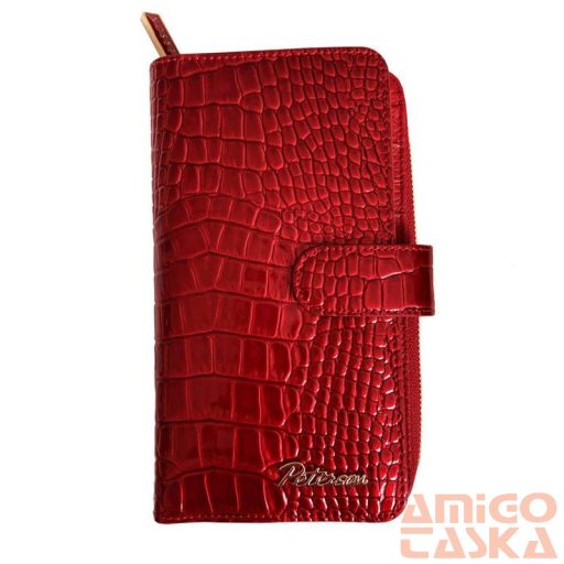 Peterson Női Bőr Pénztárca Ptn Cr-603-Red