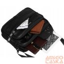 Rovicky Férfi Bőr Oldaltáska R-13206-L-3891 Black - Fekete