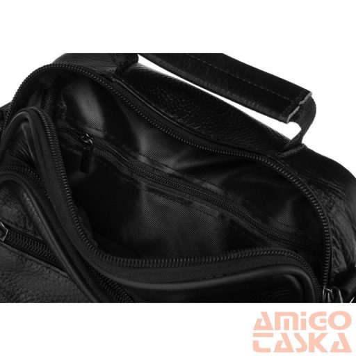 Rovicky Férfi Bőr Oldaltáska R-13206-L-3891 Black - Fekete