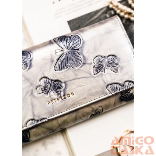 Peterson Női Bőr Pénztárca   PTN   42106-BF-0476   Silver