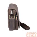 Férfi Bőr Oldaltáska 250591-Mh D.Brown