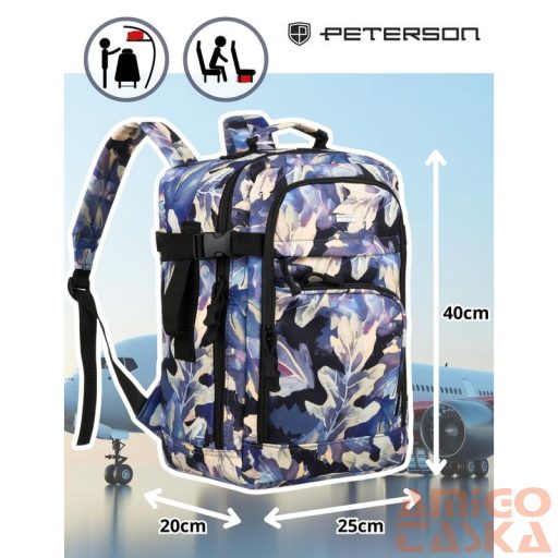 Peterson Hátizsák - PTN PP-TOK-P-6821 Print-10  - 40 X 25 X 20 Cm -
