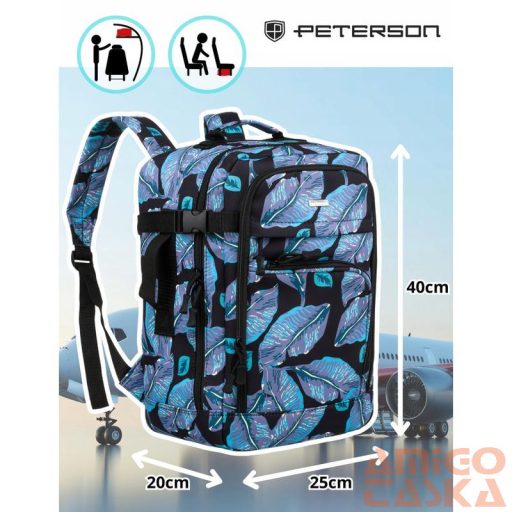 Peterson Hátizsák - PTN PP-TOK-P-6814 Print-4  - 40 X 25 X 20 Cm -