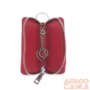 Jennifer Jones Női Bőr Kulcstartó 5139-1 Piros - Krokko Mintával