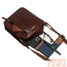 Peterson Férfi Bőr Oldaltáska Ptn 705-Tum-0468 Brown - Barna