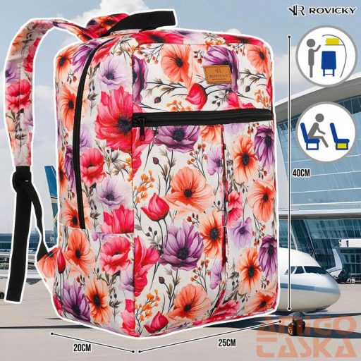 Rovicky Hátizsák | Kézipoggyász - Mintás - R-Pl-01-0408 S11 - 40 X 25 X 20 Cm - Csillámnos