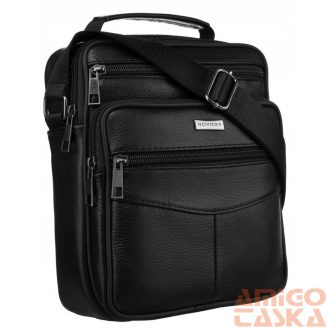   Rovicky Férfi Bőr Oldaltáska R-13203-M-3860 Black - Fekete