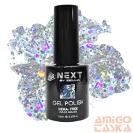   Next By Zellia Gél Lakk 10Ml - Hema / Tpo Free - ZB-060 - Tükör Galaxys-Csillásos Holografikus