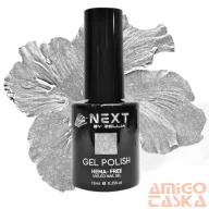   Next By Zellia Gél Lakk 10Ml - Hema / Tpo Free - ZB-061 - Ezüst Eső-Hideg Fényes Ezüst Csillám