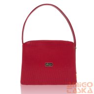   Zellia Női Alkalmi-Eskövői Táska Zvn21094 Piros -Lakk-Ryz - Állítható Pánttal