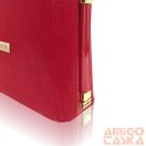 Zellia Női Alkalmi-Eskövői Táska Zvn21094 Piros -Lakk-Ryz - Állítható Pánttal