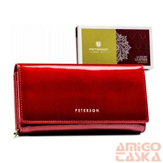 Peterson Női Bőr Pénztárca 42100-Sh-9800 Piros