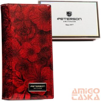   Peterson Női Bőr Pénztárca Ptn Ps1431-Fds-1749 Red - Piros