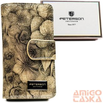   Peterson Női Bőr Pénztárca Ptn Ps116-Fds-1619 Gold - Arany
