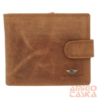   Peterson Férfi Bőr Pénztárca N992L-Chm-M-8589 Világos Barna