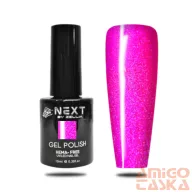   Next By Zellia Gél Lakk 10Ml - Hema / Tpo Free - ZB-078 - Fénycsók -Neon Pink-Lila Csillám
