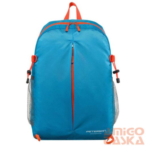 Peterson túra hátizsák ptn 23006-6663 l.Blue/orange - türkiz kék - vízlepergetős -