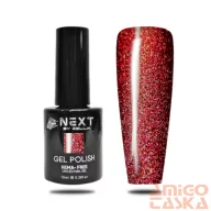   Next By Zellia Gél Lakk 10Ml - Hema / Tpo Free - ZB-093 - Piros Disco -Csillámos