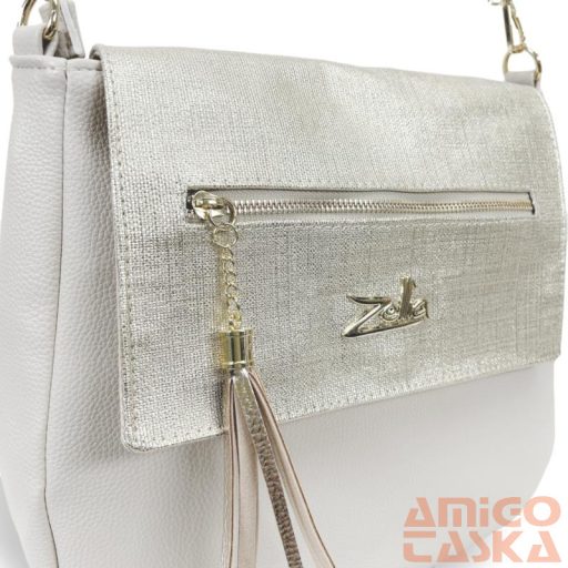 Zellia Női Oldaltáska 21015 Beige-Arany - Ch -