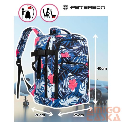 Peterson Hátizsák - PTN PP-TOK-P-6784 Print-1  - 40 X 25 X 20 Cm -
