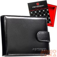 Peterson Férfi Bőr Pénztárca Ptn N992L-Ngv-9509 Black