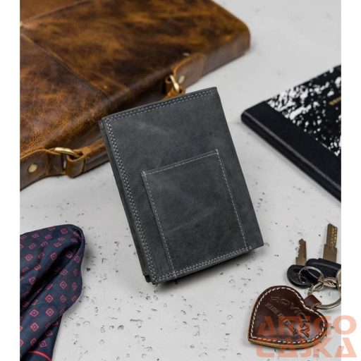 Férfi Bőr Pénztárca N4-P-Chm-0983 Black