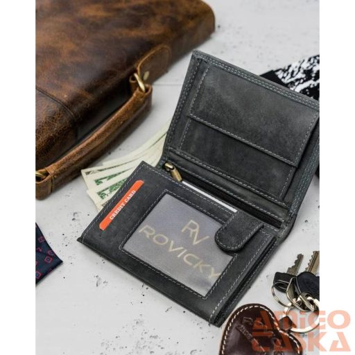 Férfi Bőr Pénztárca N4-P-Chm-0983 Black