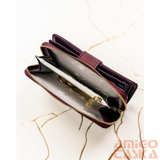 Peterson Női Pénztárca - Echo És Természetes Bőr Ptn Ps116-Hnl-2777 Purple