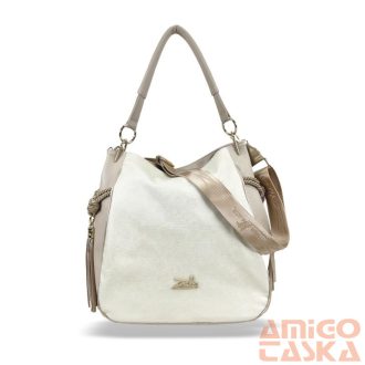 Zellia Női Válltáska 25036 Beige - Pearl -
