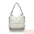 Zellia Női Válltáska/Hátizsáká Alakítható Hz-111 Beige-Arany - D217 -