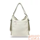 Zellia Női Válltáska/Hátizsáká Alakítható Hz-111 Beige-Arany - D217 -