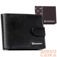 Férfi Bőr Pénztárca R-N992L-Pdm-3272 Black - Fekete