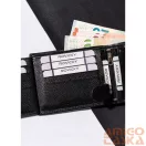 Férfi Bőr Pénztárca R-N992L-Pdm-3272 Black - Fekete
