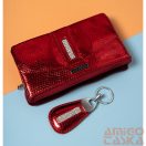 Lorenti Női Bpr Pénztárca - Kulcstartóval - 76121-Msd-9306 Red - Piros